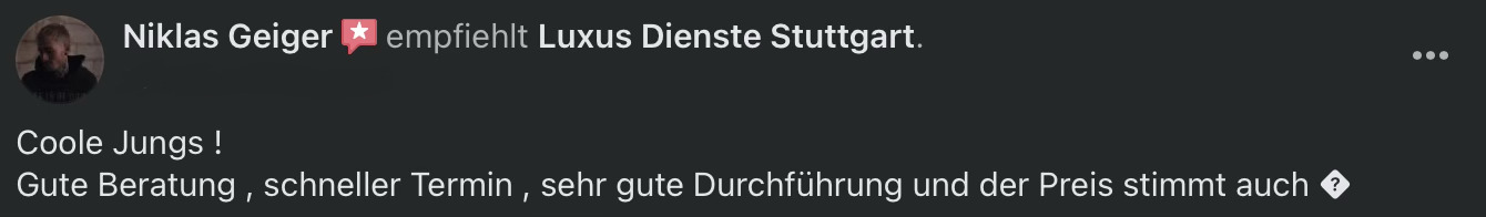 Bewertung von Niklas Geiger